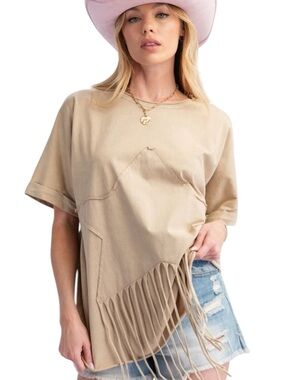 841:  EASEL NWT TOP KHAKI (H20)